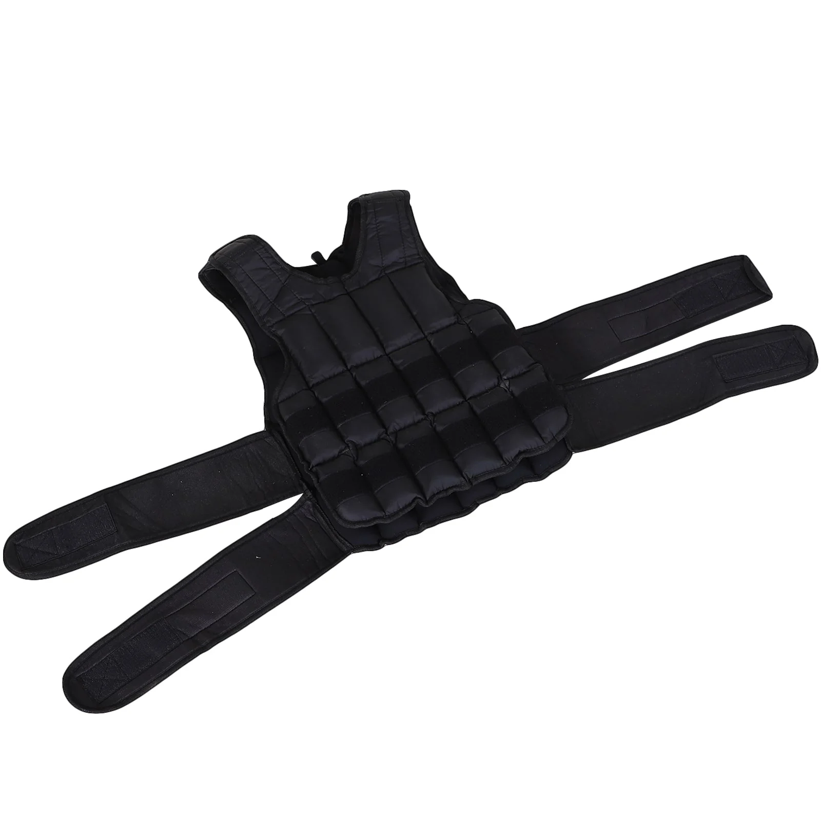 20kg Adjustable Metal Sand Weight Vest Black - Image 4