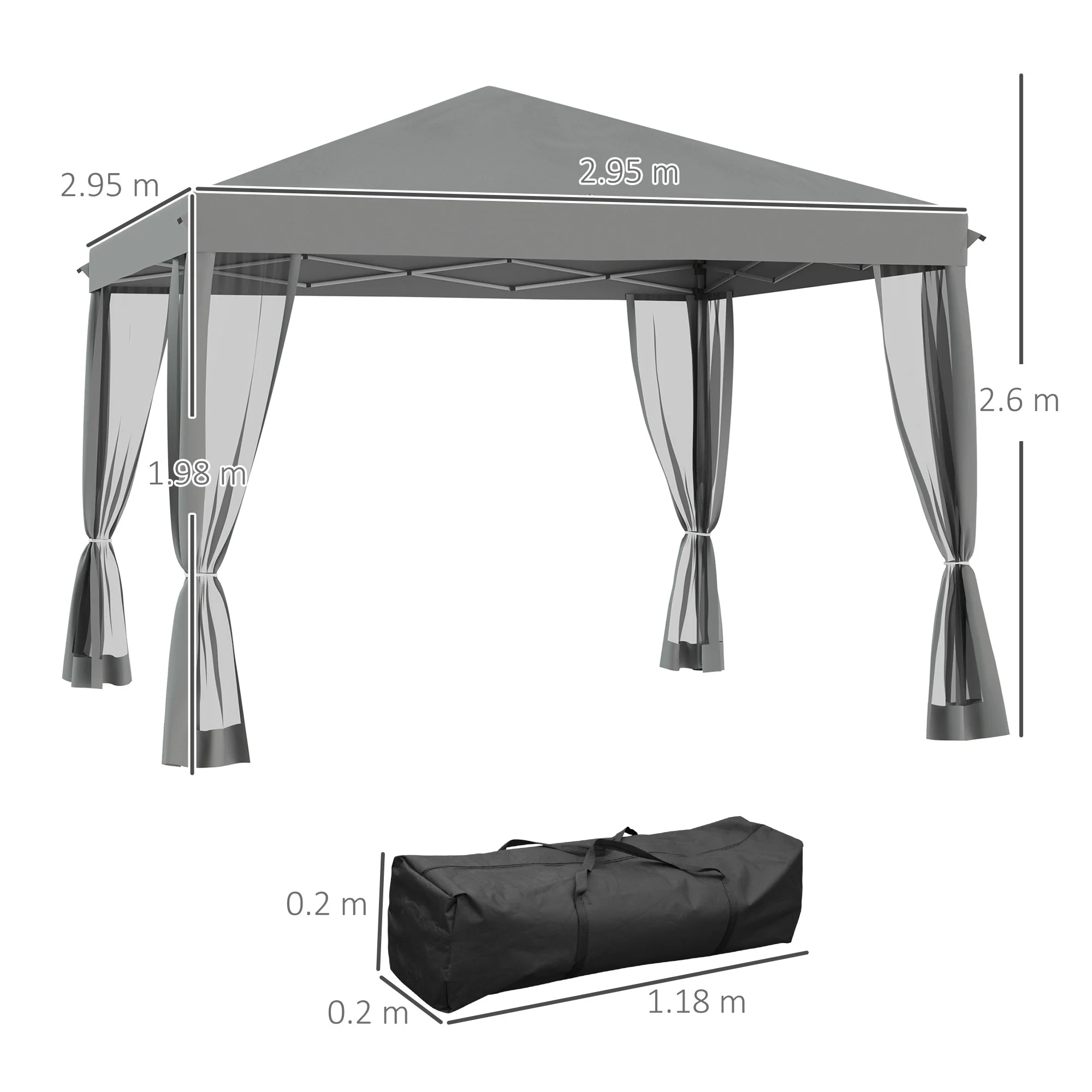 3 x 3 m Pop Up Gazebo - Image 2