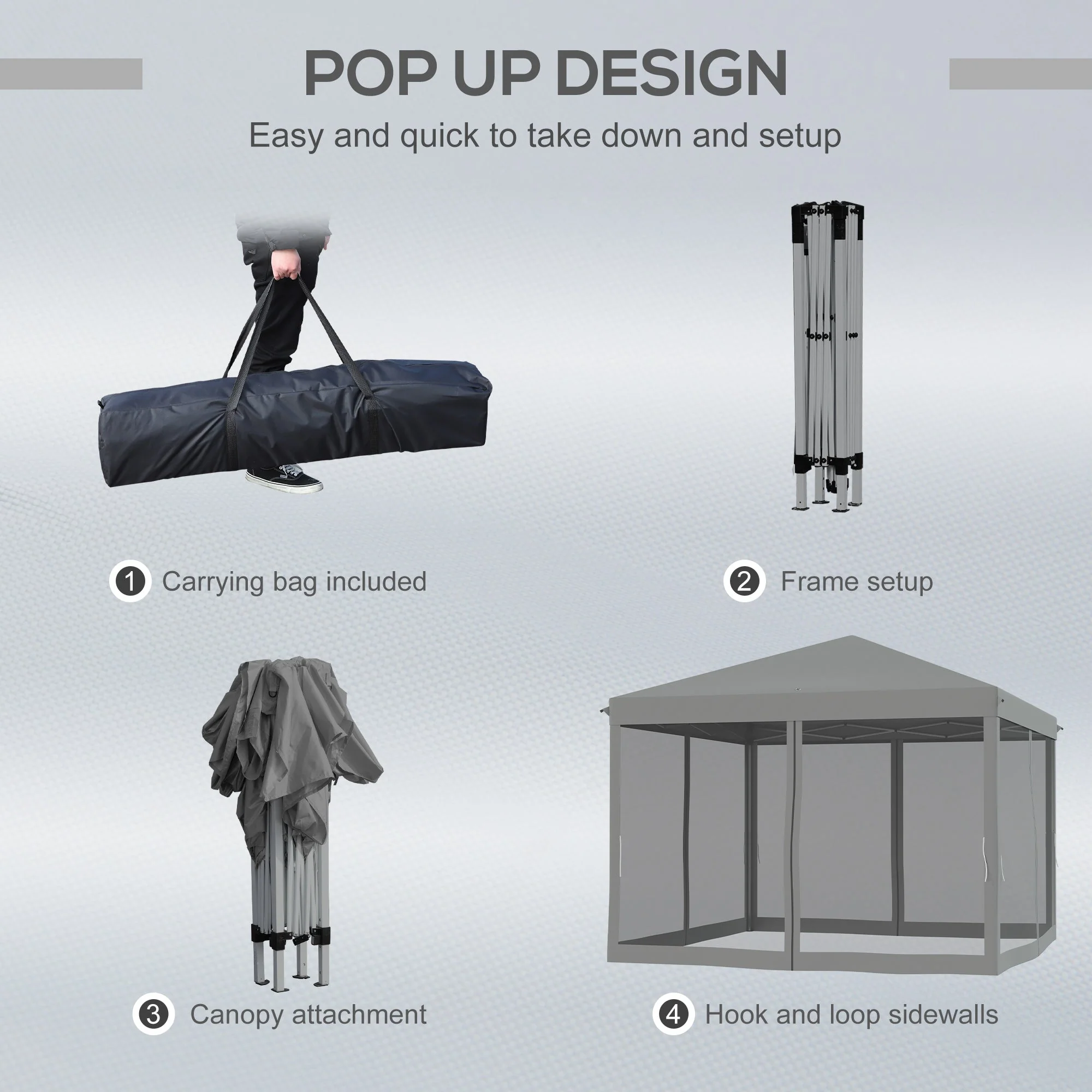 3 x 3 m Pop Up Gazebo - Image 4
