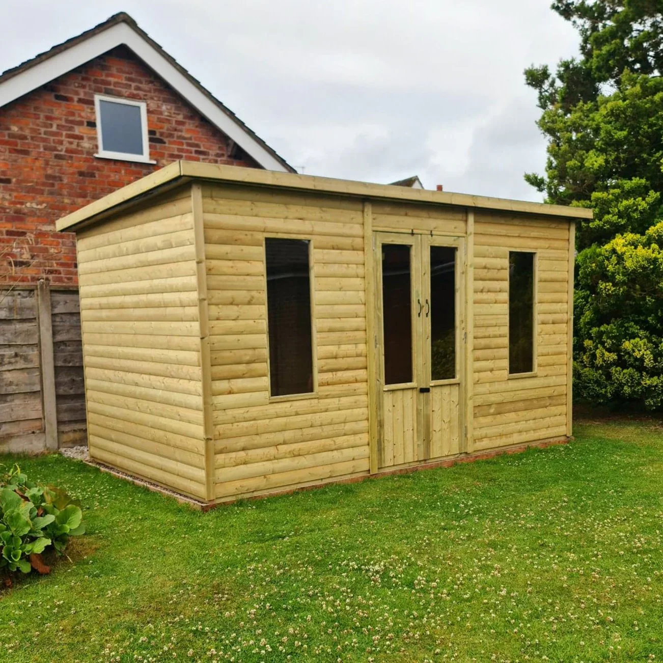 Bakewell Garden Summerhouse 3.6M wide x 3.6M deep Pent Roof by Churnet Valley - BAKE12X12 - Image 2