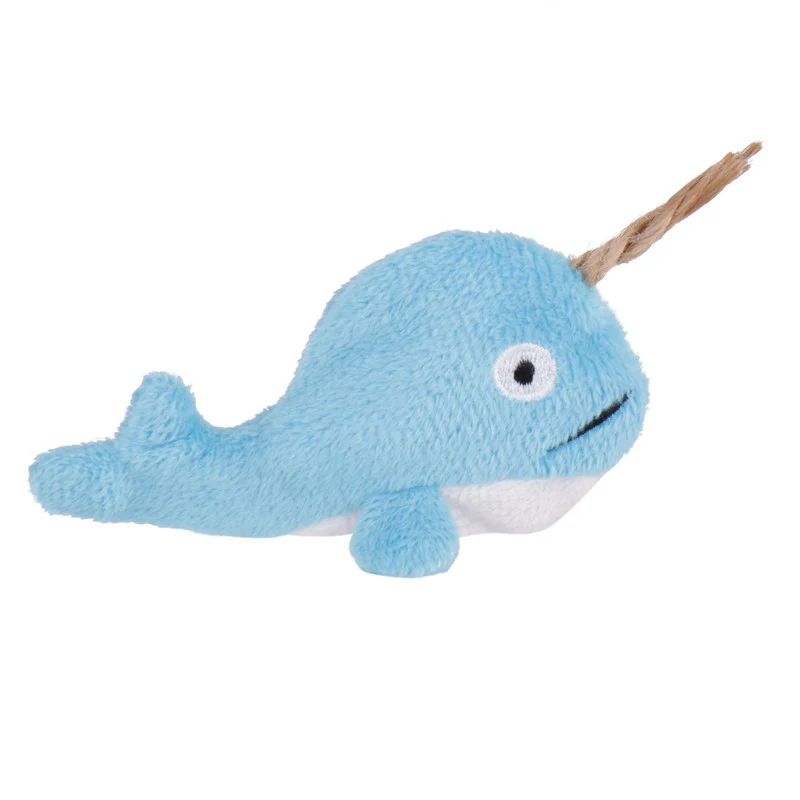 Cat Catnip Toy Blue Plush 12cm by Ministry of Pets - Image 2