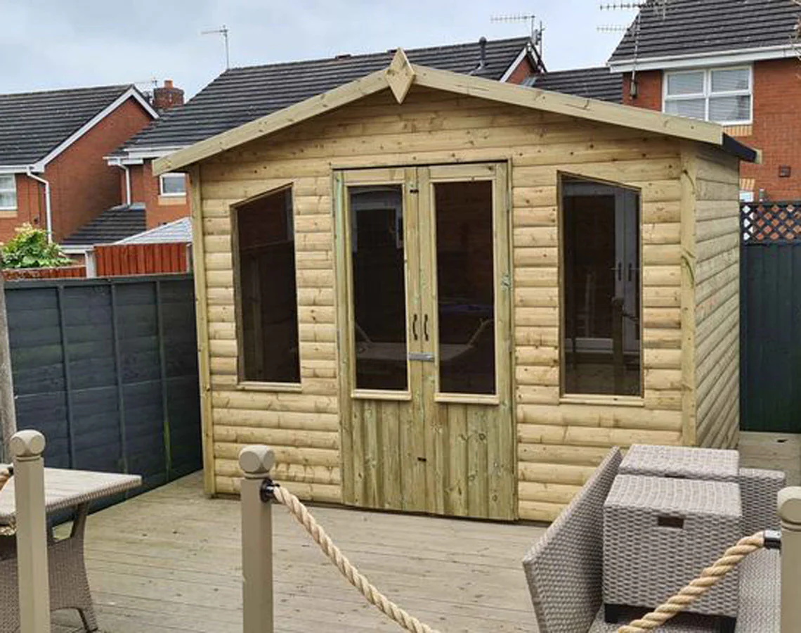 Chatsworth Garden Summerhouse 8FT Front x 6FT Deep by Churnet Valley - CHATS8X6