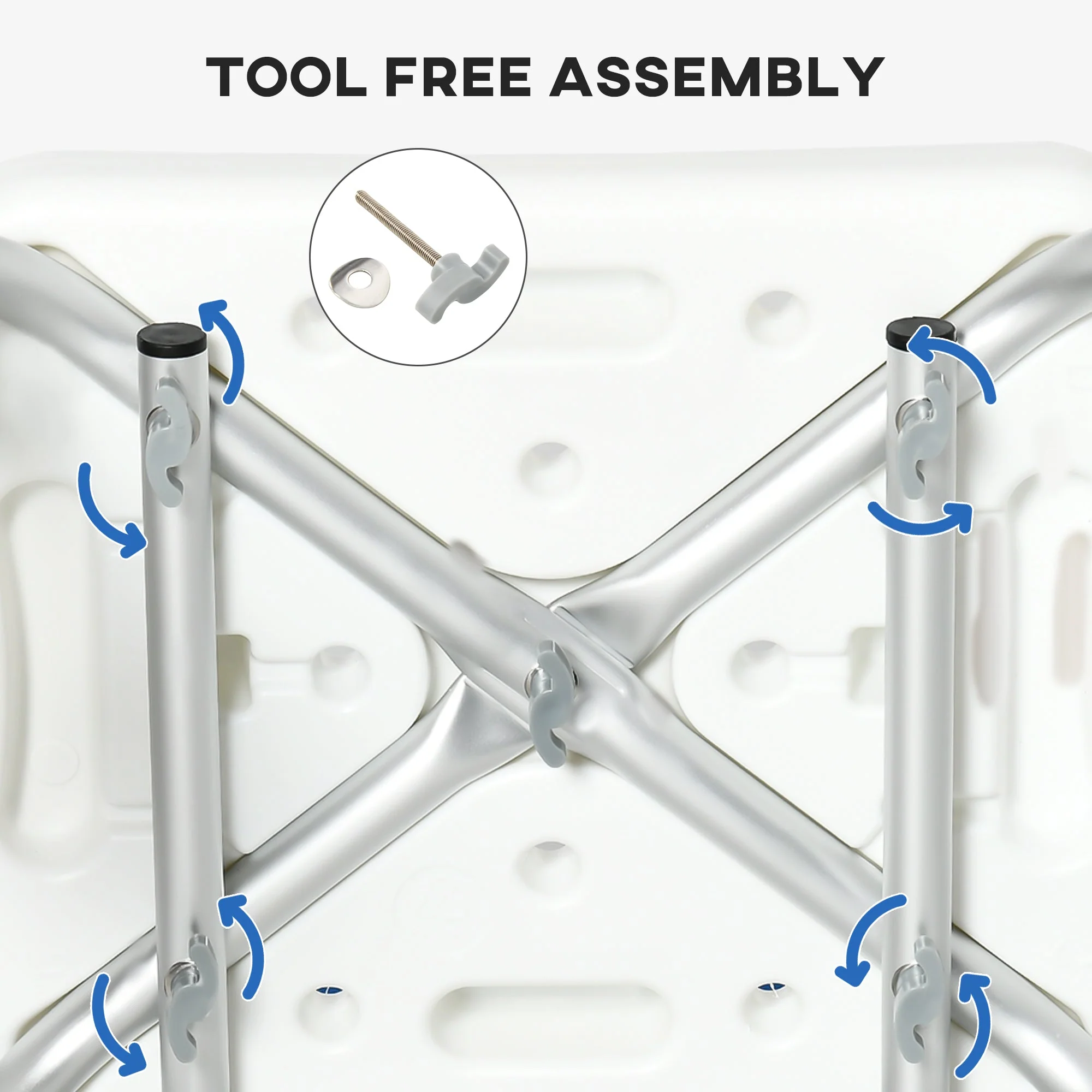 EVA Padded Shower Chair for the Elderly and Disabled - Image 6