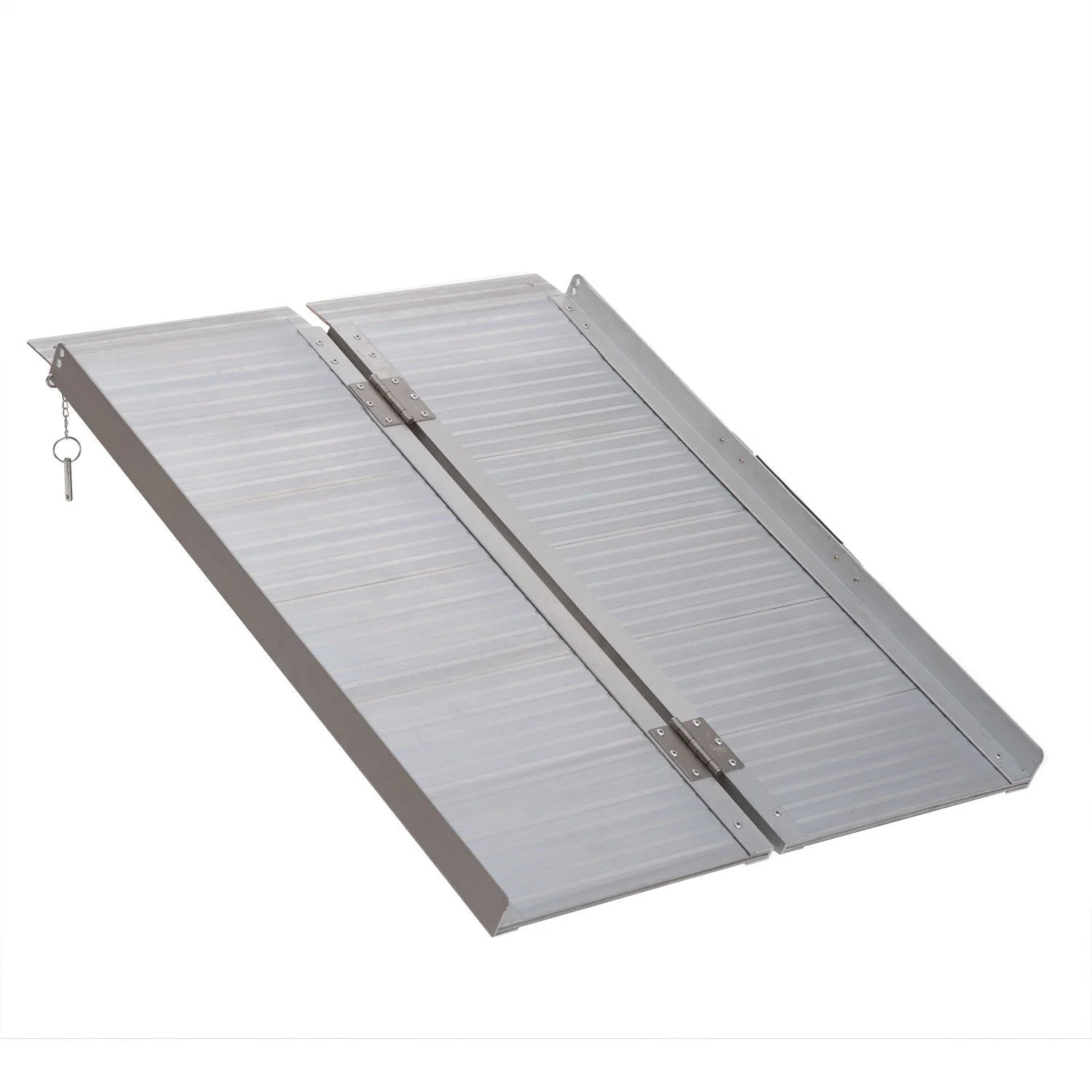 Folding Aluminum Ramp Wheelchairs/Scooters/Pet Mobility Ramp W/Handle 38.5"