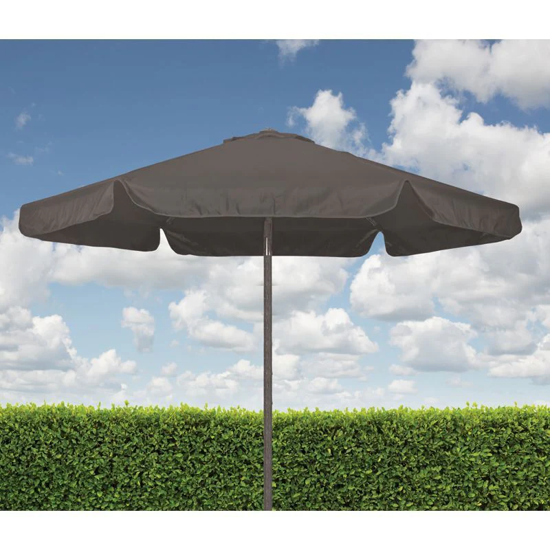 Hexagonal Garden Parasol by Croft - 2.2M Grey - Image 4