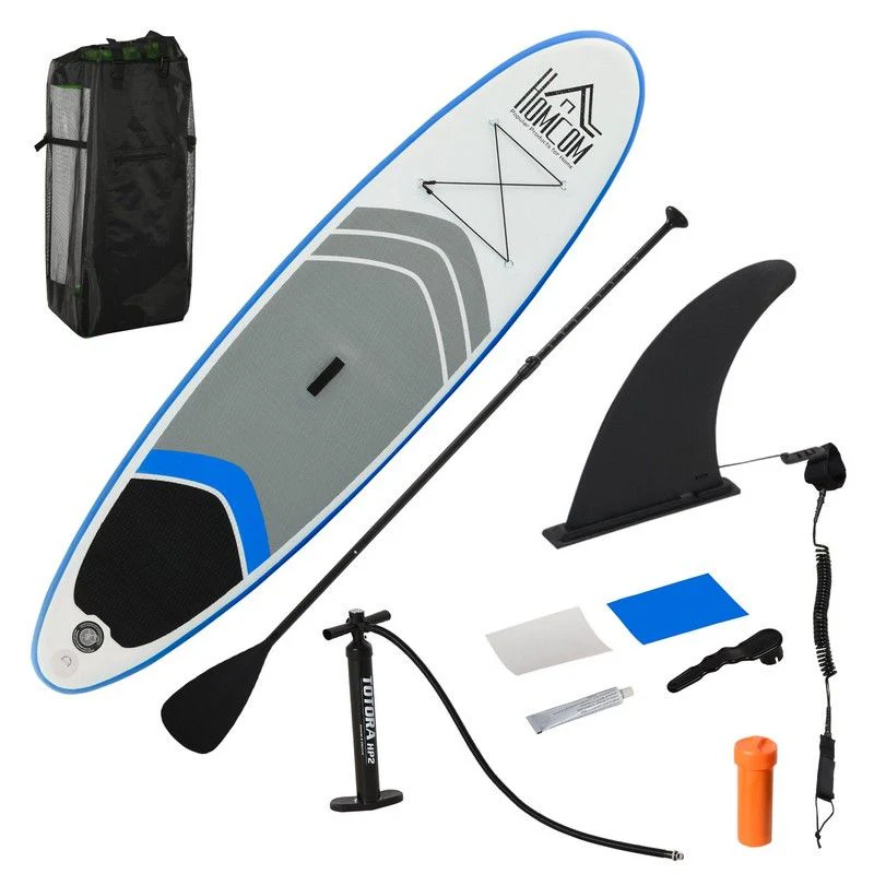 Homcom Stand Up Paddle Board Sup Accessory Carry Bag Adj Paddle Pump Leash Inflatable Paddle Board