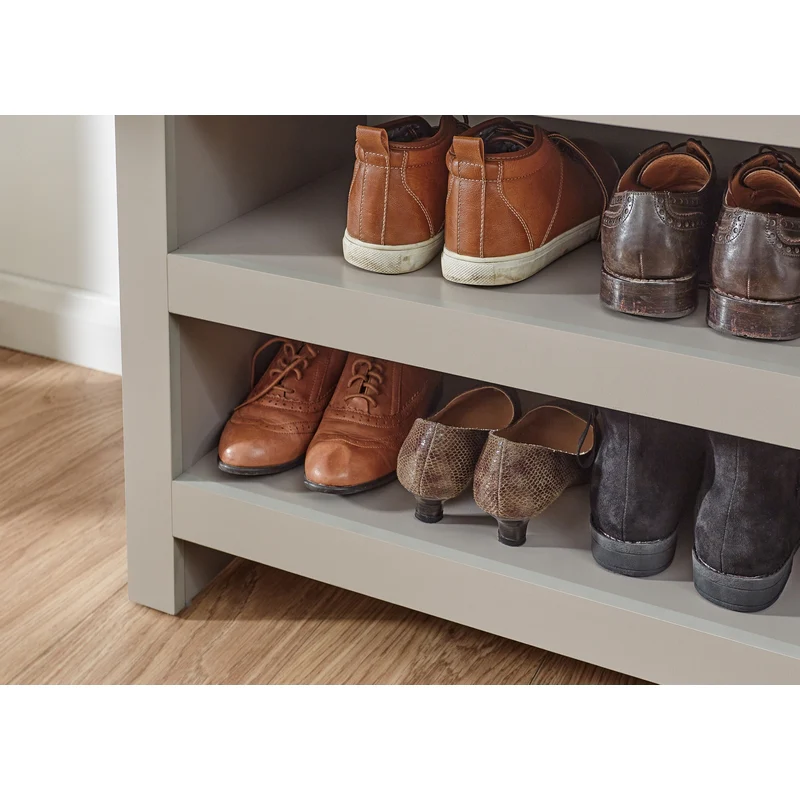 Lancaster Large Shoe Storage Grey 3 Shelves - Image 2