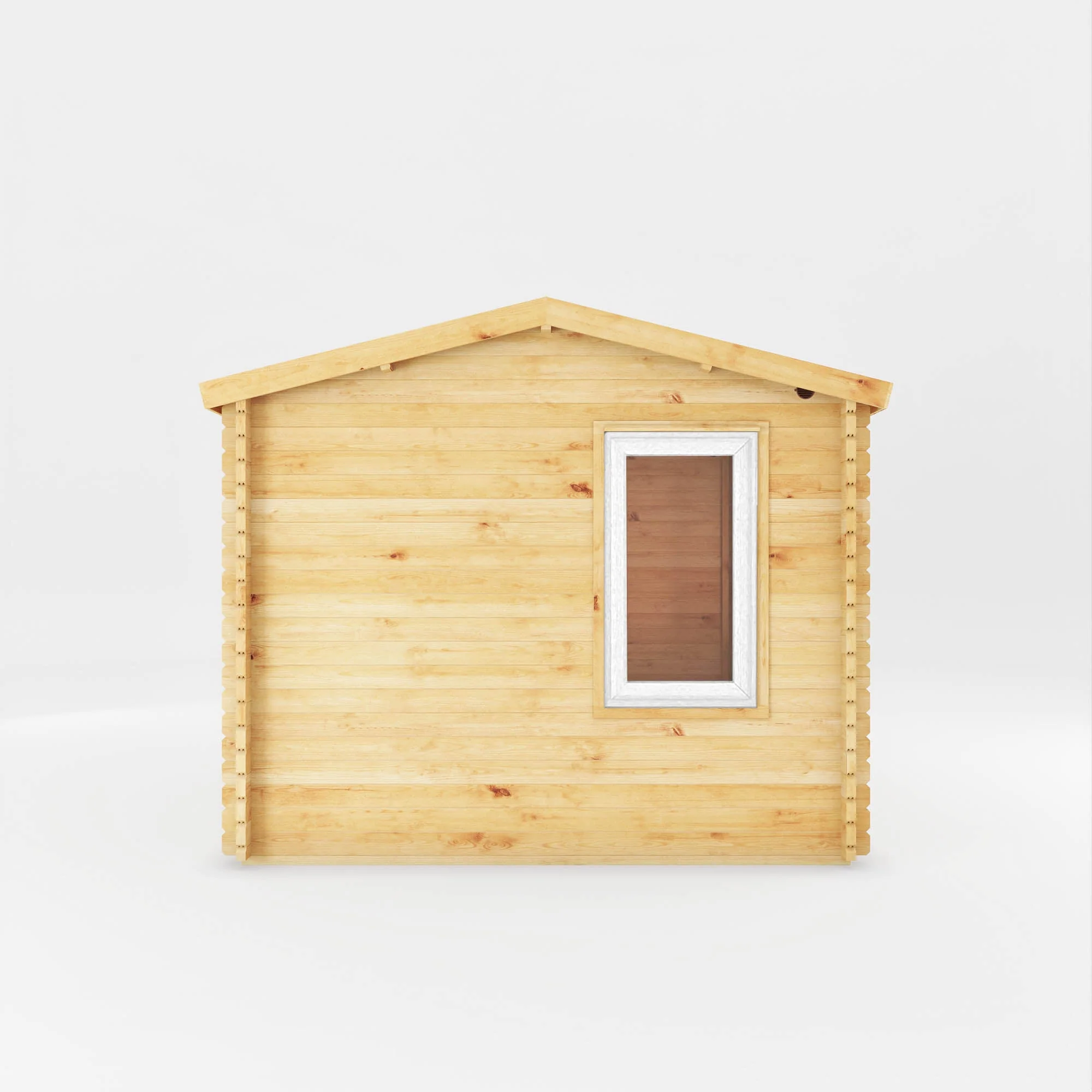 Mercia Elite 10' 3" x 13' 7" Apex Log Cabin - Premium 44mm Cladding Loglap - White UPVC - Image 12