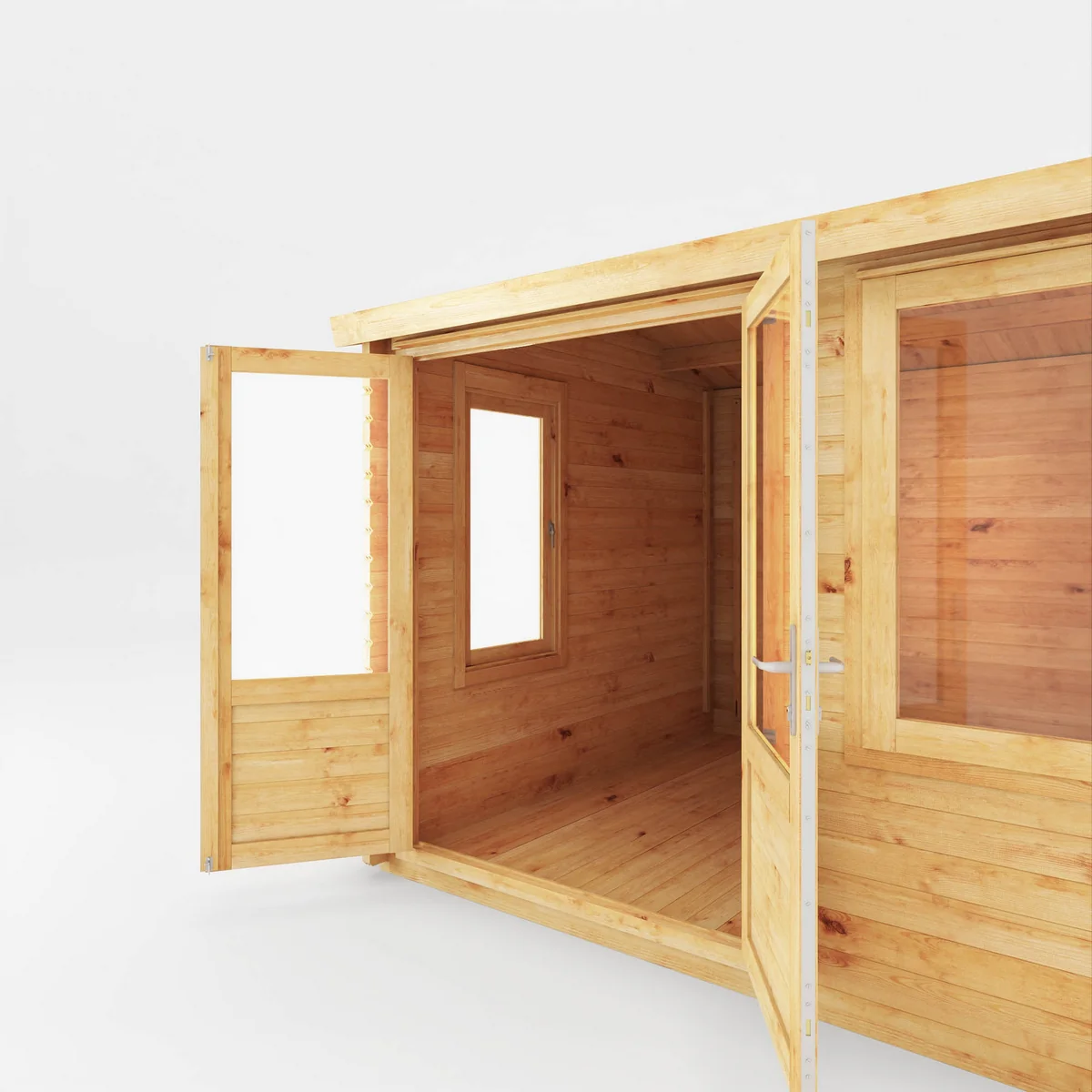 Mercia Elite 10' 3" x 9' 11" Reverse Apex Log Cabin - Premium 34mm Cladding Loglap - Image 5