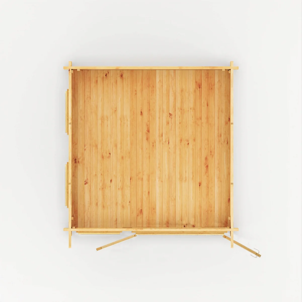 Mercia Studio 9' 11" x 9' 11" Pent Log Cabin - Premium 34mm Cladding Loglap - Image 3