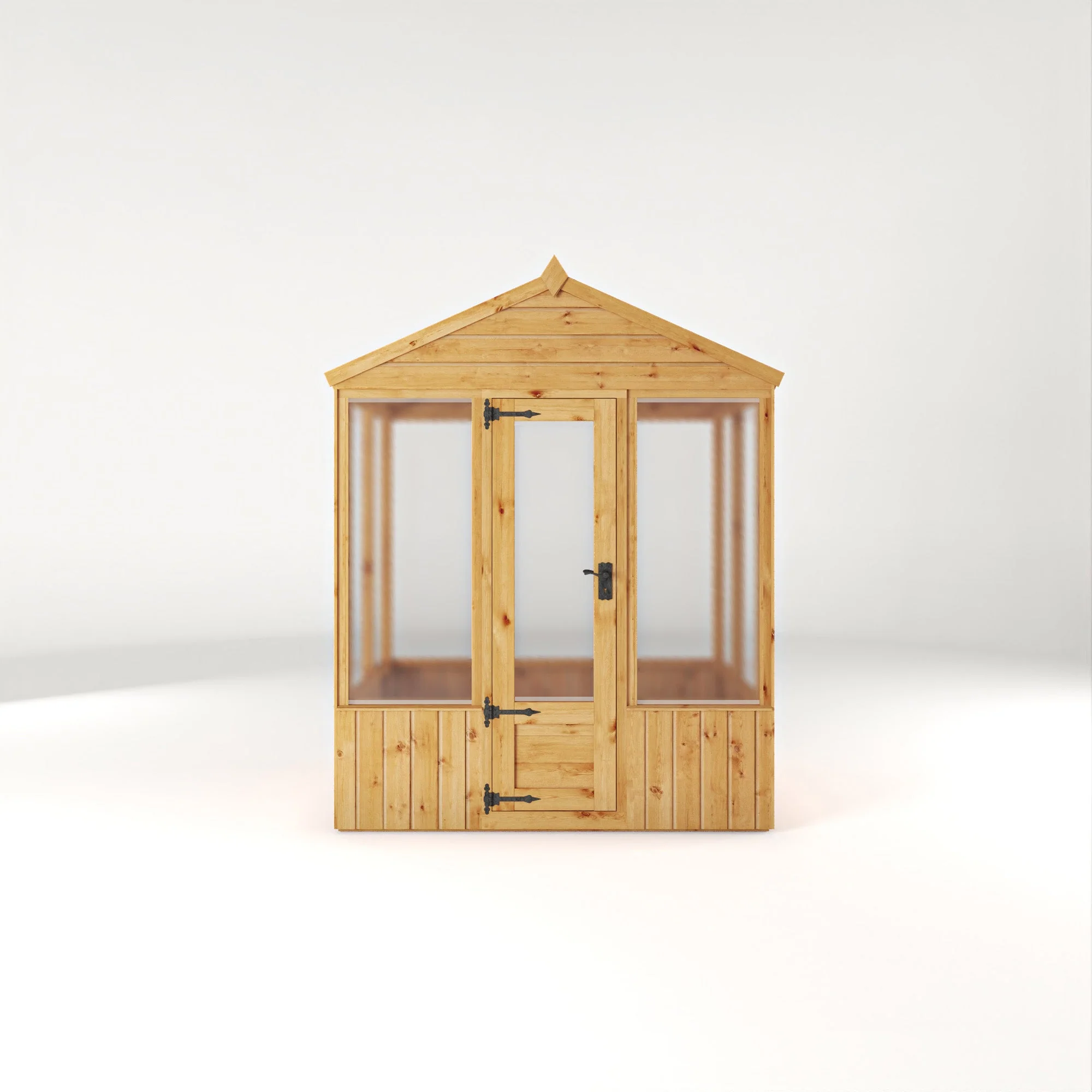 Mercia Woodsman 4' 3" x 6' 1" Apex Greenhouse - Premium Dip Treated Shiplap- Polycarbonate Windows - Image 9