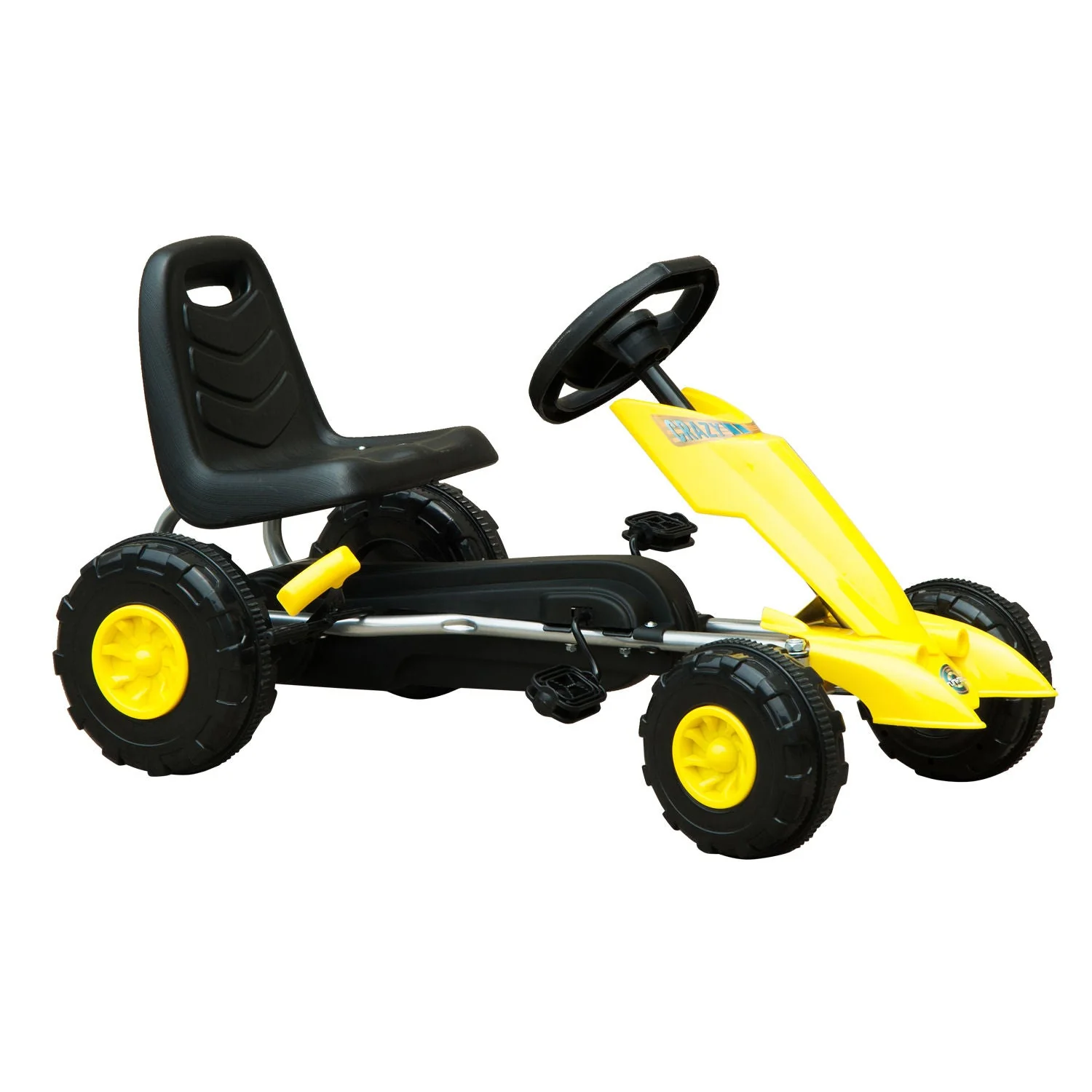 Pedal Go Kart-Yellow/Black - Image 2