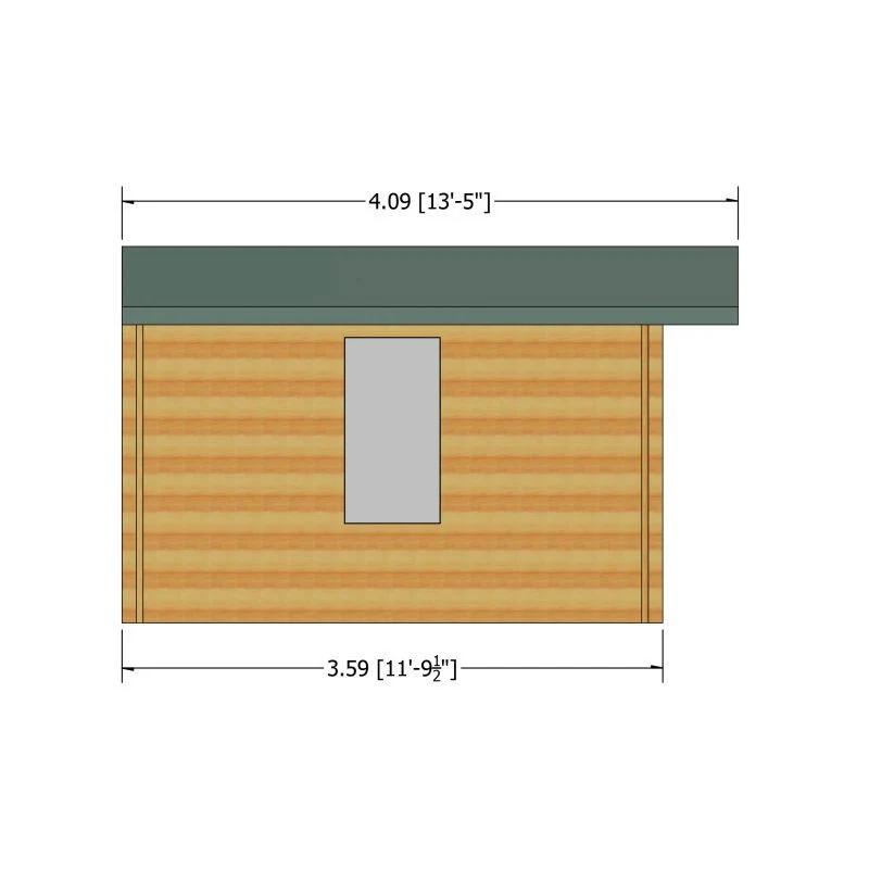 Shire Bourne 15' 6" x 11' 9" Apex Log Cabin - Premium 28mm Cladding Tongue & Groove - Image 4