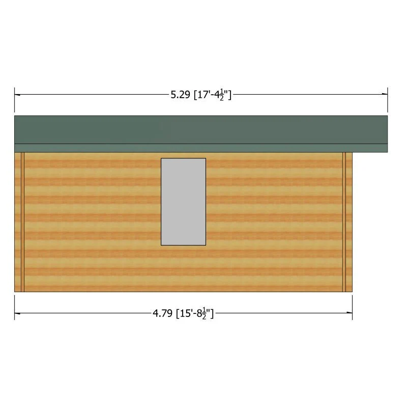 Shire Bourne 15' 6" x 15' 8" Apex Log Cabin - Premium 34mm Cladding Tongue & Groove - Image 4