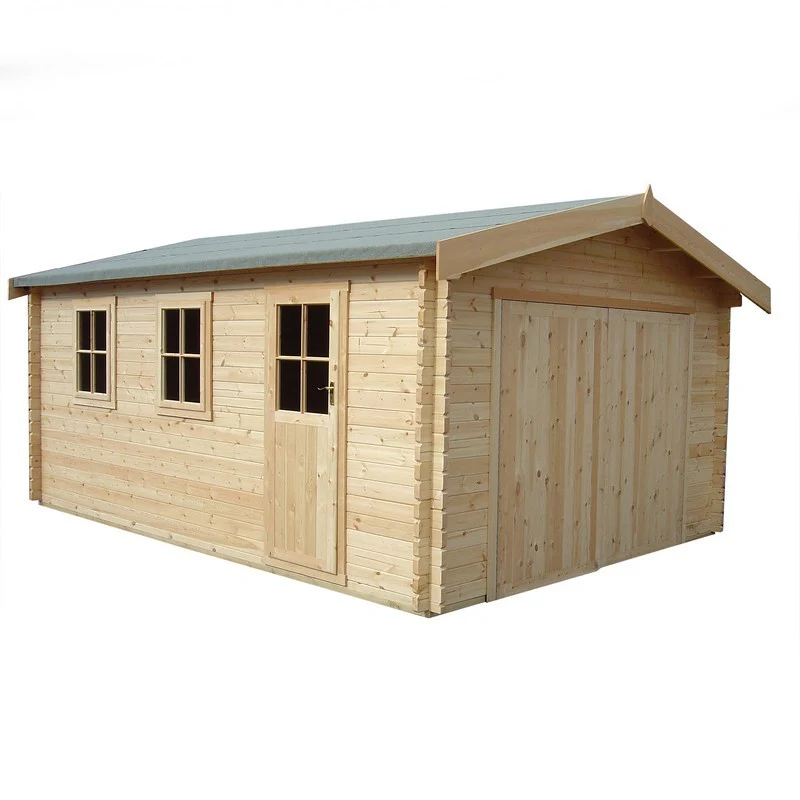 Shire Bradenham 13' 8" x 14' 8" Reverse Apex Garage - Premium 70mm Cladding Tongue & Groove - Image 2
