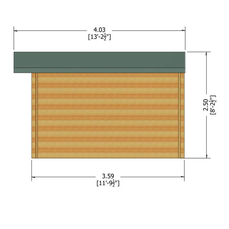 Shire Bucknells 11' 9" x 11' 9" Apex Log Cabin - Premium 44mm Cladding Tongue & Groove - Image 10