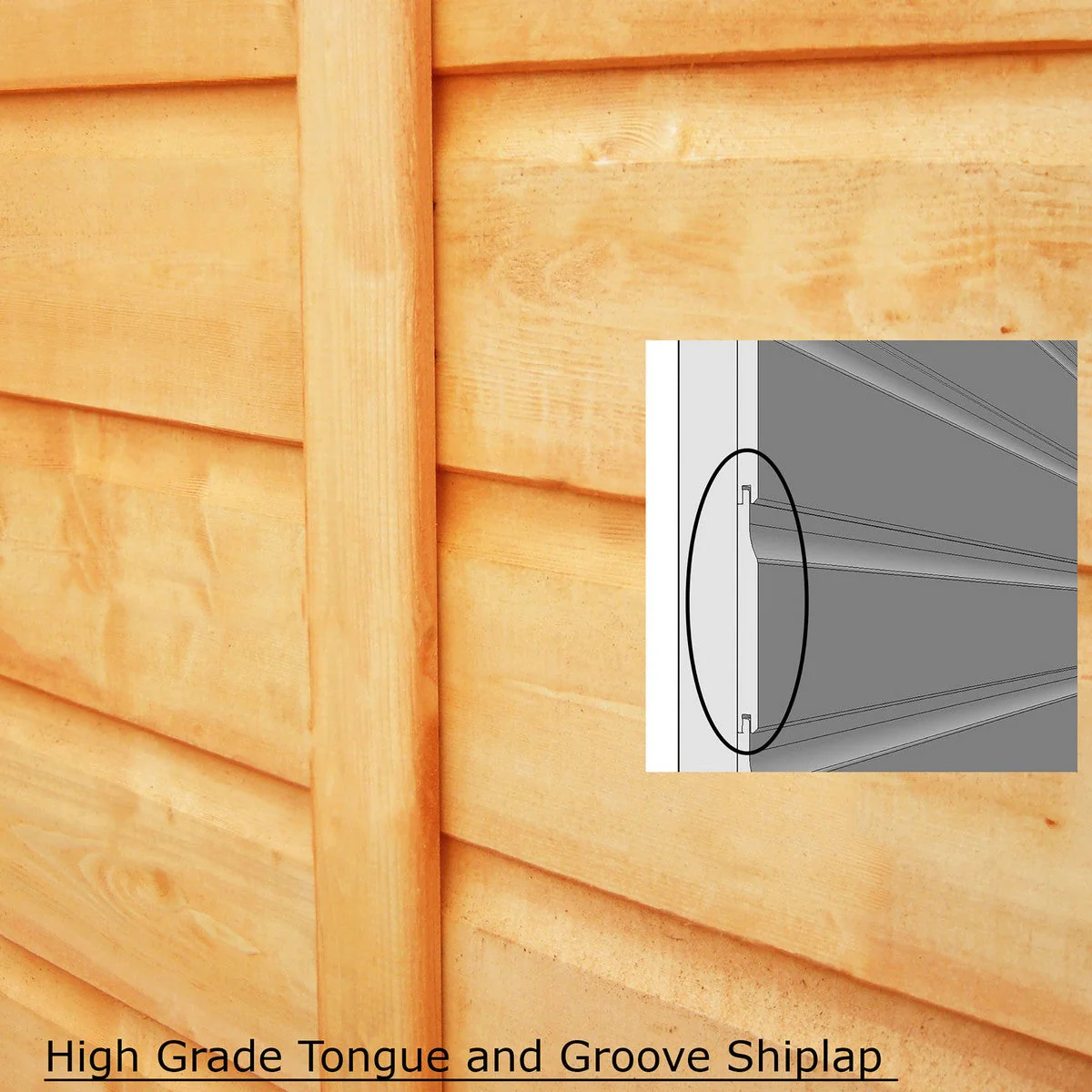 Shire Buttermere 5' 10" x 8' 6" Hexagonal Hip Summerhouse - Premium Dip Treated Shiplap - Image 12