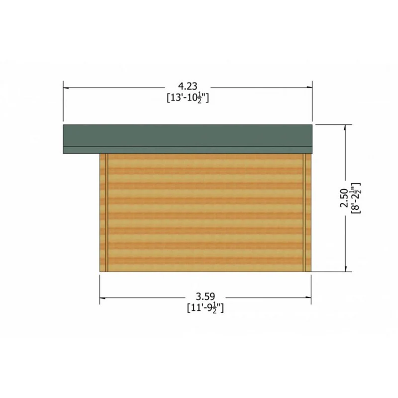 Shire Clipstone 11' 9" x 11' 9" Apex Log Cabin - Premium 34mm Cladding Tongue & Groove - Image 7