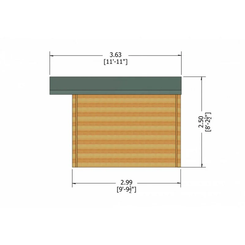 Shire Clipstone 15' 6" x 9' 9" Apex Log Cabin - Premium 70mm Cladding Tongue & Groove - Image 7