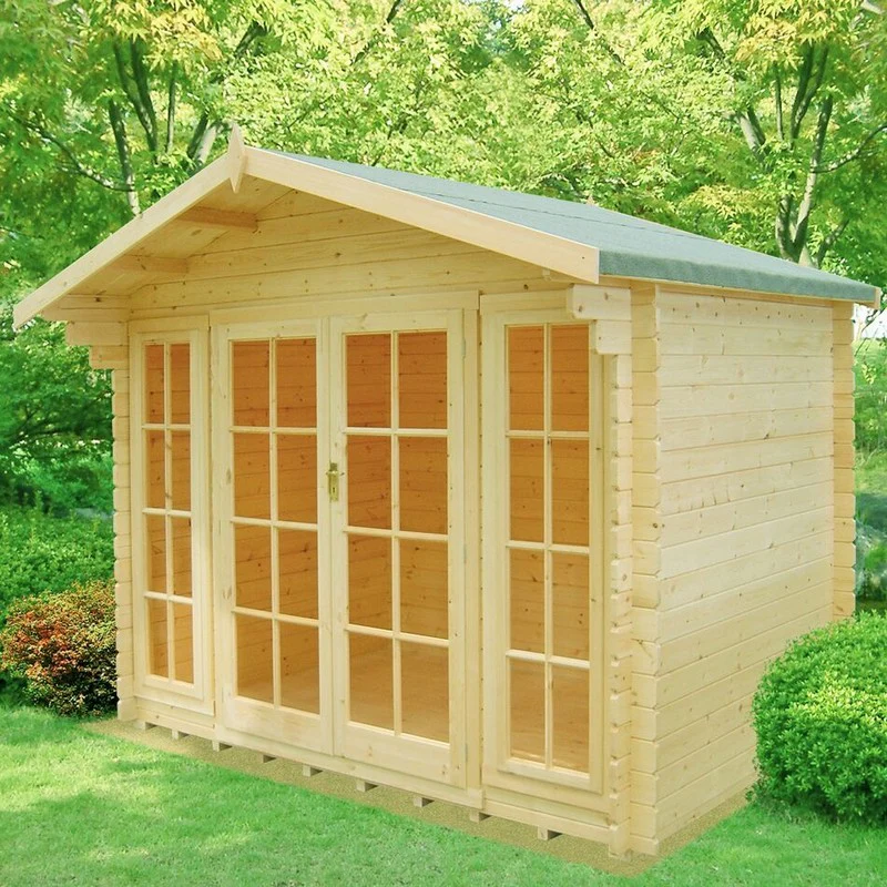 Shire Epping 11' 9" x 7' 10" Apex Log Cabin - Premium 70mm Cladding Tongue & Groove - Image 2
