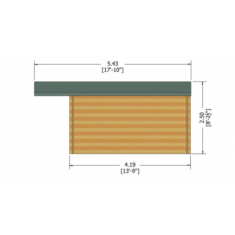 Shire Glenmore 11' 9" x 13' 8" Apex Log Cabin - Premium 34mm Cladding Tongue & Groove - Image 8