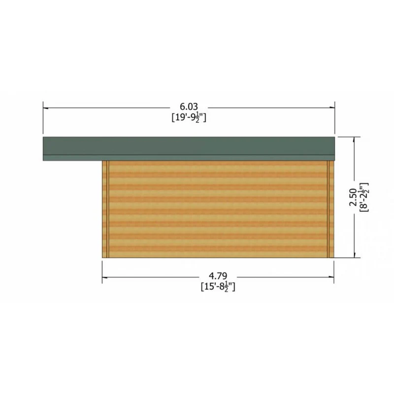 Shire Glenmore 15' 6" x 15' 8" Apex Log Cabin - Premium 34mm Cladding Tongue & Groove - Image 8