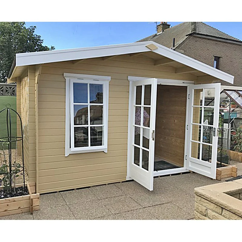 Shire Glenmore 9' 9" x 13' 8" Apex Log Cabin - Premium 34mm Cladding Tongue & Groove - Image 4