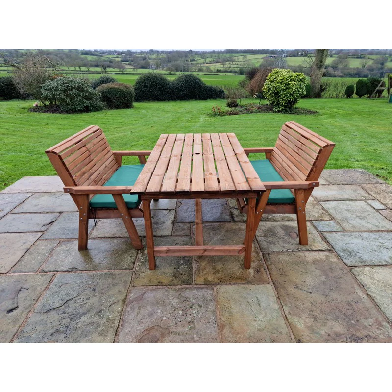 Swedish Redwood Garden Furniture Set by Churnet Valley - 4 Seat - Image 3