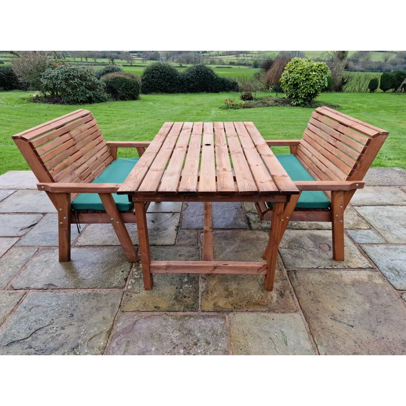Swedish Redwood Garden Furniture Set by Churnet Valley - 4 Seat - Image 4
