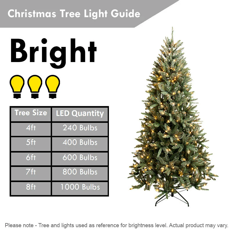 66cm Christmas Tree Skirt Metal Silver Tips - Image 13
