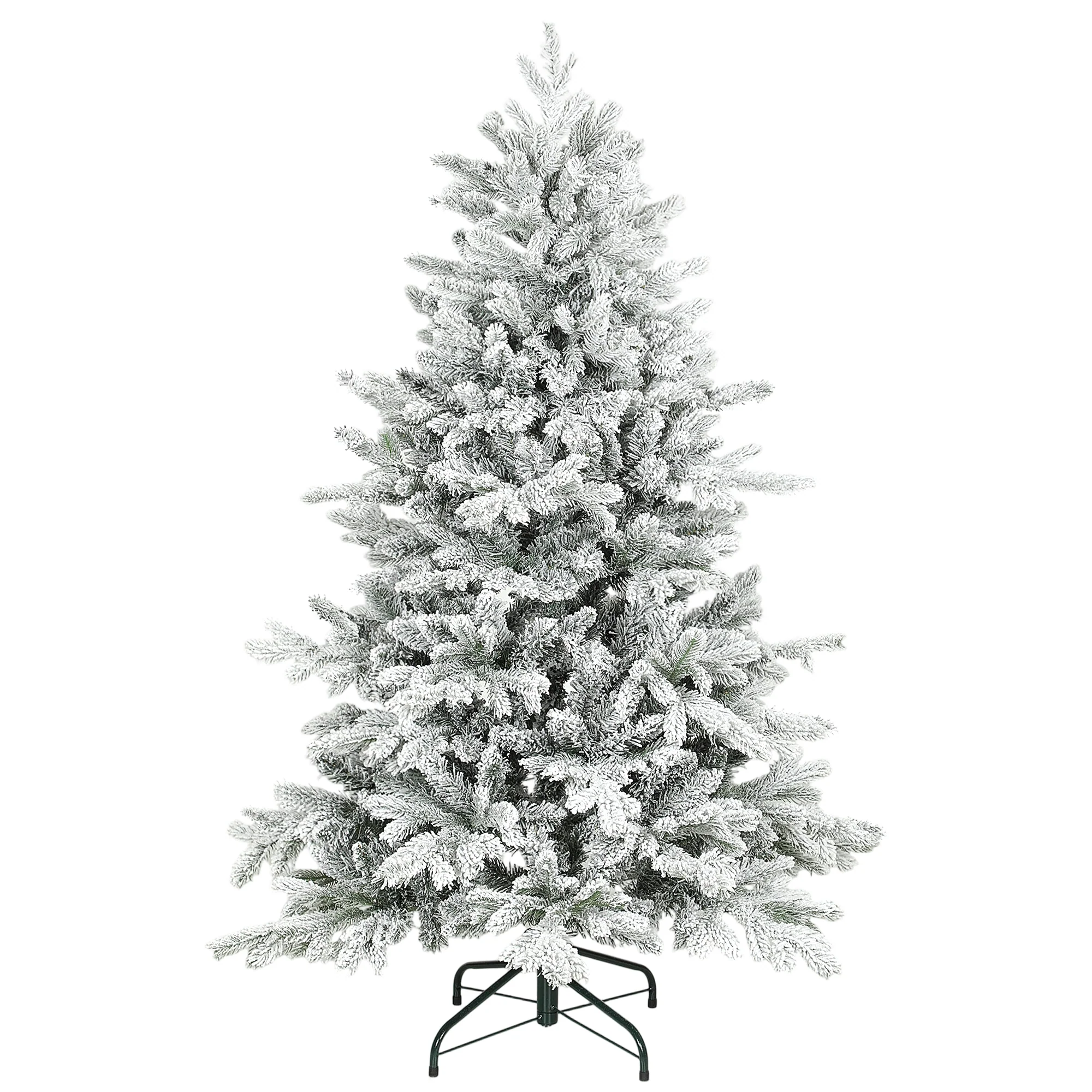 5ft Christmas Tree Artificial - White Frosted Green 936 Tips