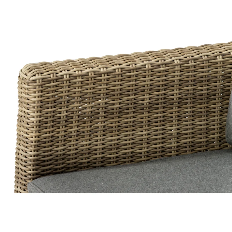 Wentworth Rattan Garden Patio Dining Set by Royalcraft - 5 Seats Grey Cushions - Image 10