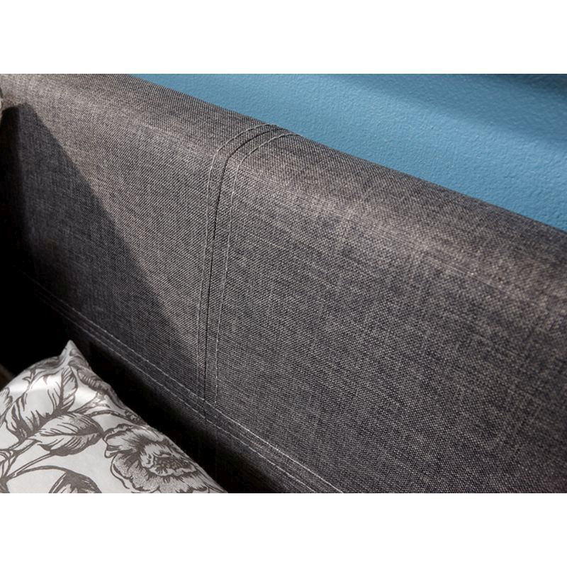 Winston Small Double Ottoman Bed Grey 4 x 7ft - Image 5
